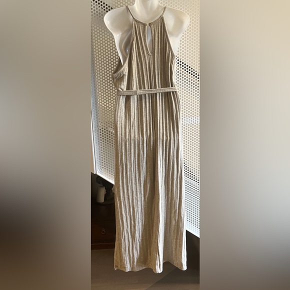 Anthropologie Amadi Knit Halter Midi Dress Size XL in  Oatmeal Cream NWT - Picture 4 of 12